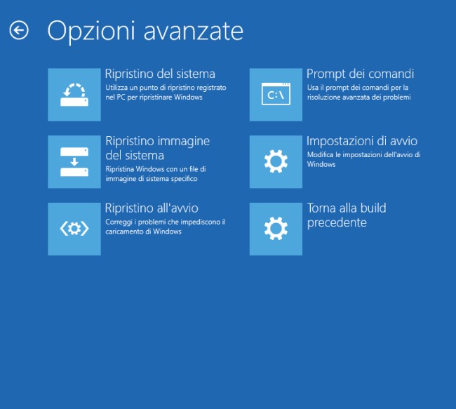 windows 10 non si avvia schermo nero cursore lampeggiante