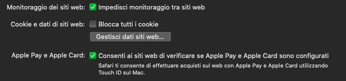 mac os x safari non funziona