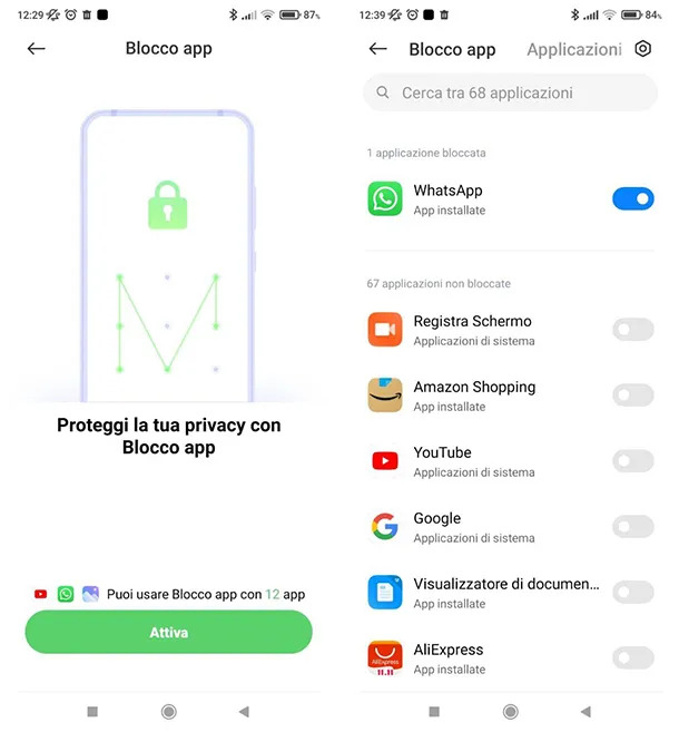 Come mettere la password alle applicazioni Android