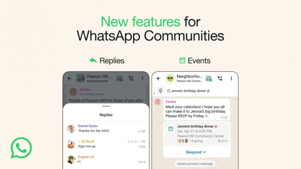 WhatsApp: Il nuovo aggiornamento aiuta le community