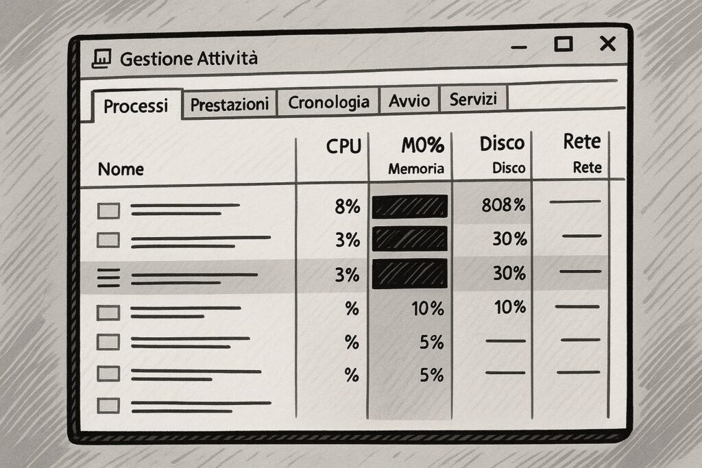 Come usare Gestione Attività per scoprire cosa rallenta il PC