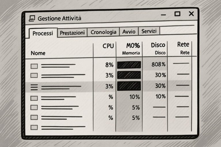 Come usare Gestione Attività per scoprire cosa rallenta il PC